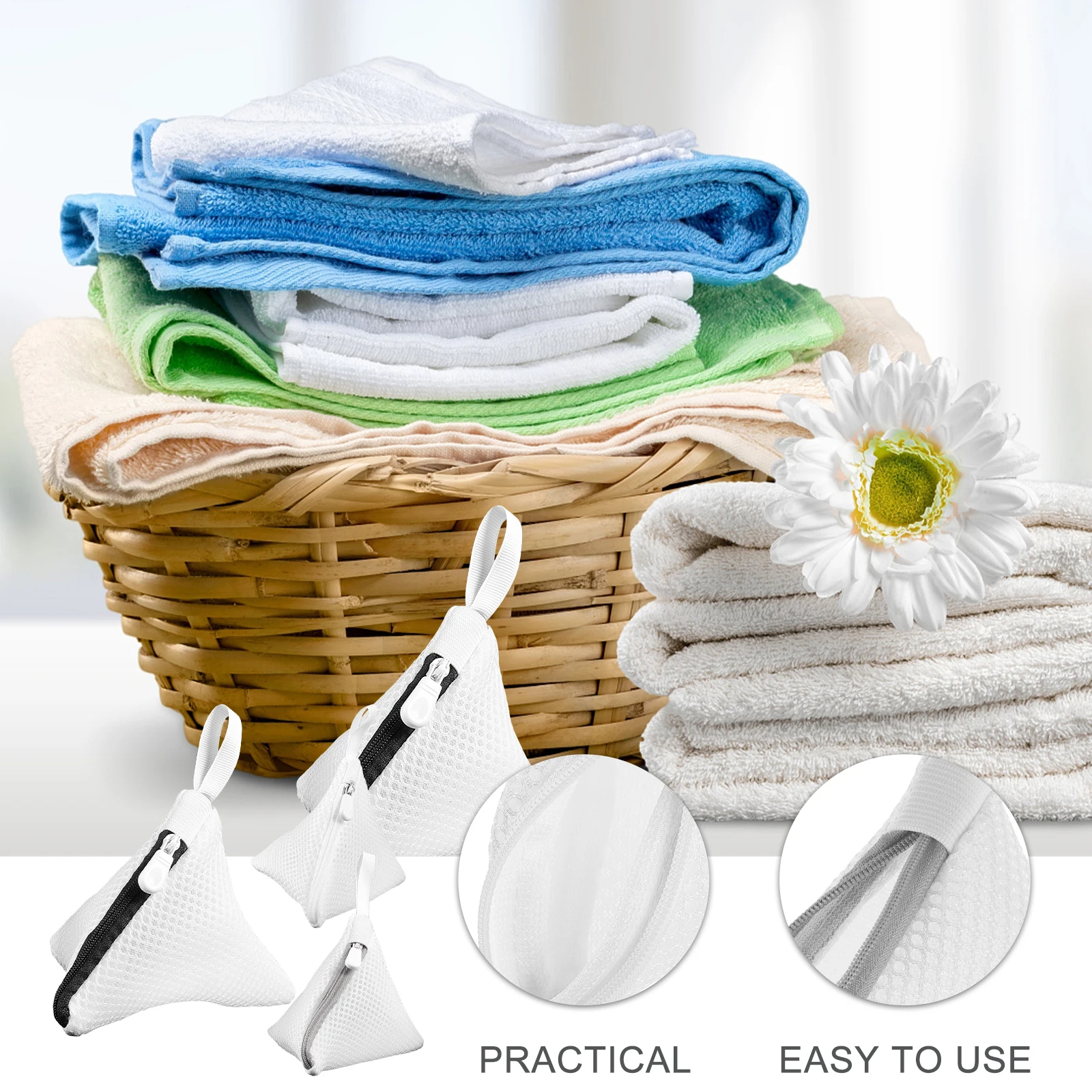 

3pcs Mesh Laundry Garment Bags For Laundry Underwear Socks Washing Protection Bag Reusable Washing Machine Bags