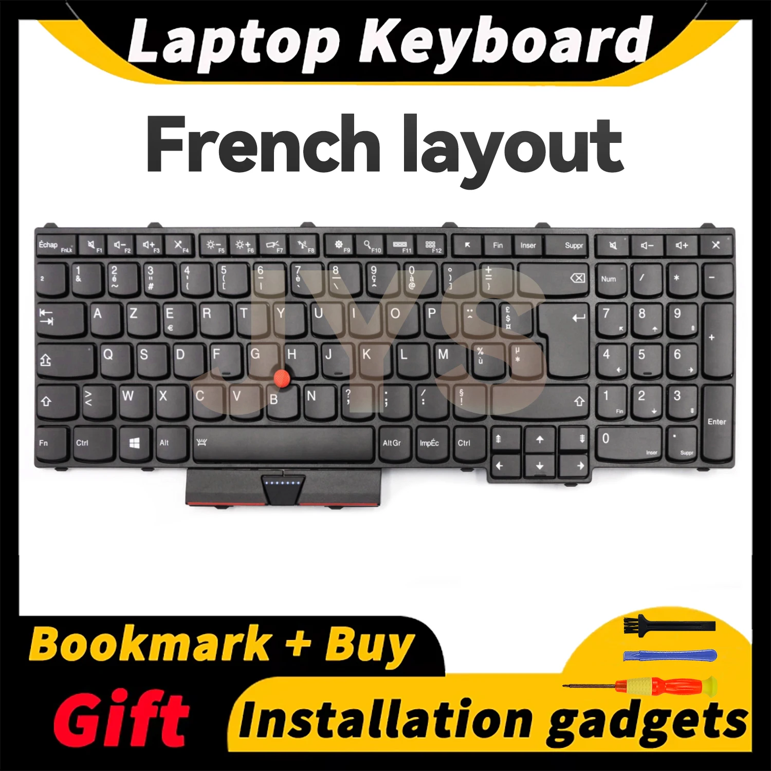 

Suitable for Lenovo ThinkPad P50 P70 laptop keyboard with backlight French layout keyboards internal black 00PA381 00PA299