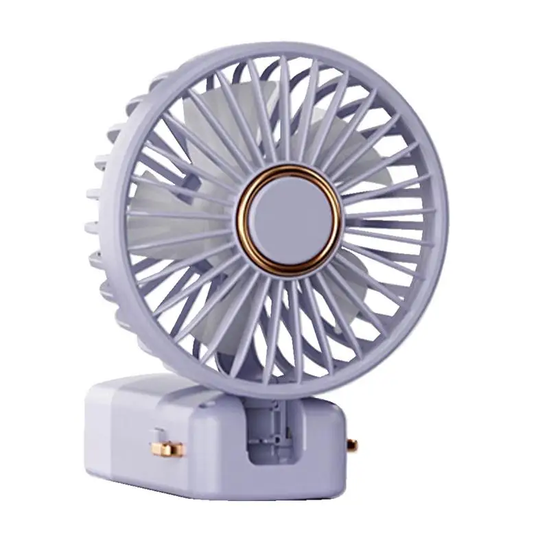 Travel Fans Portable Foldable Small Rechargeable Desktop Fan USB Rechargeable Portable Air Conditioner Desktop Cooling Device