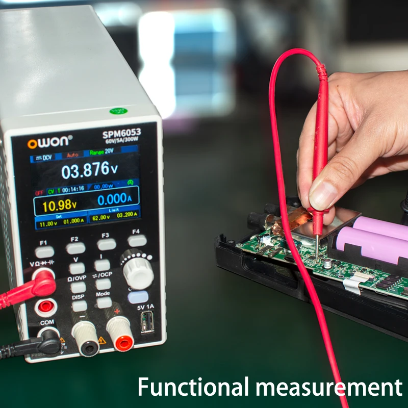 OWON Programmable DC Power Supply Portable Laboratory Power Supply with 20000 Count 4 1/2 Digital Multimeter Voltage Regulator