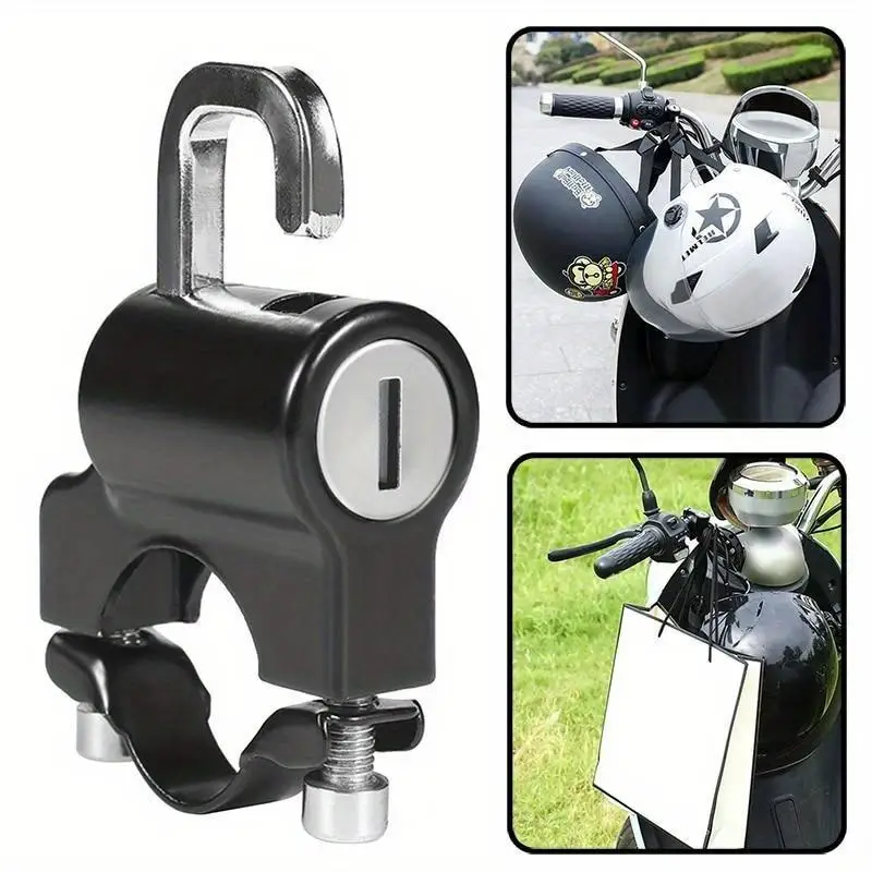 1Pc Universal Helmet Lock Motorcycle Helmet Lock Universal Bicycles Anti-Theft Fixed Lock 22mm To 26mm