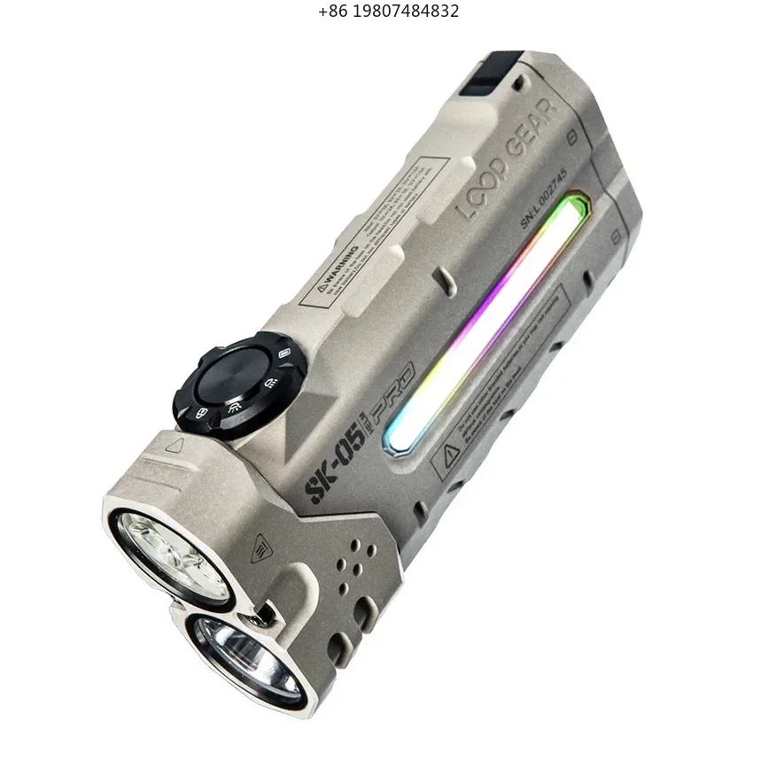 Outdoor Lighting LOOP SK05 RRO Rechargeable Magnetic Camping High Power LED Flashlight for Hiking Power Bank