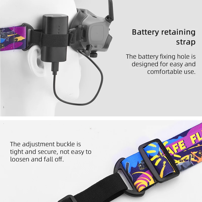 

For DJI AVATA Goggles 2 Headband V2 Flying Glasses Fixed Strap Accessories