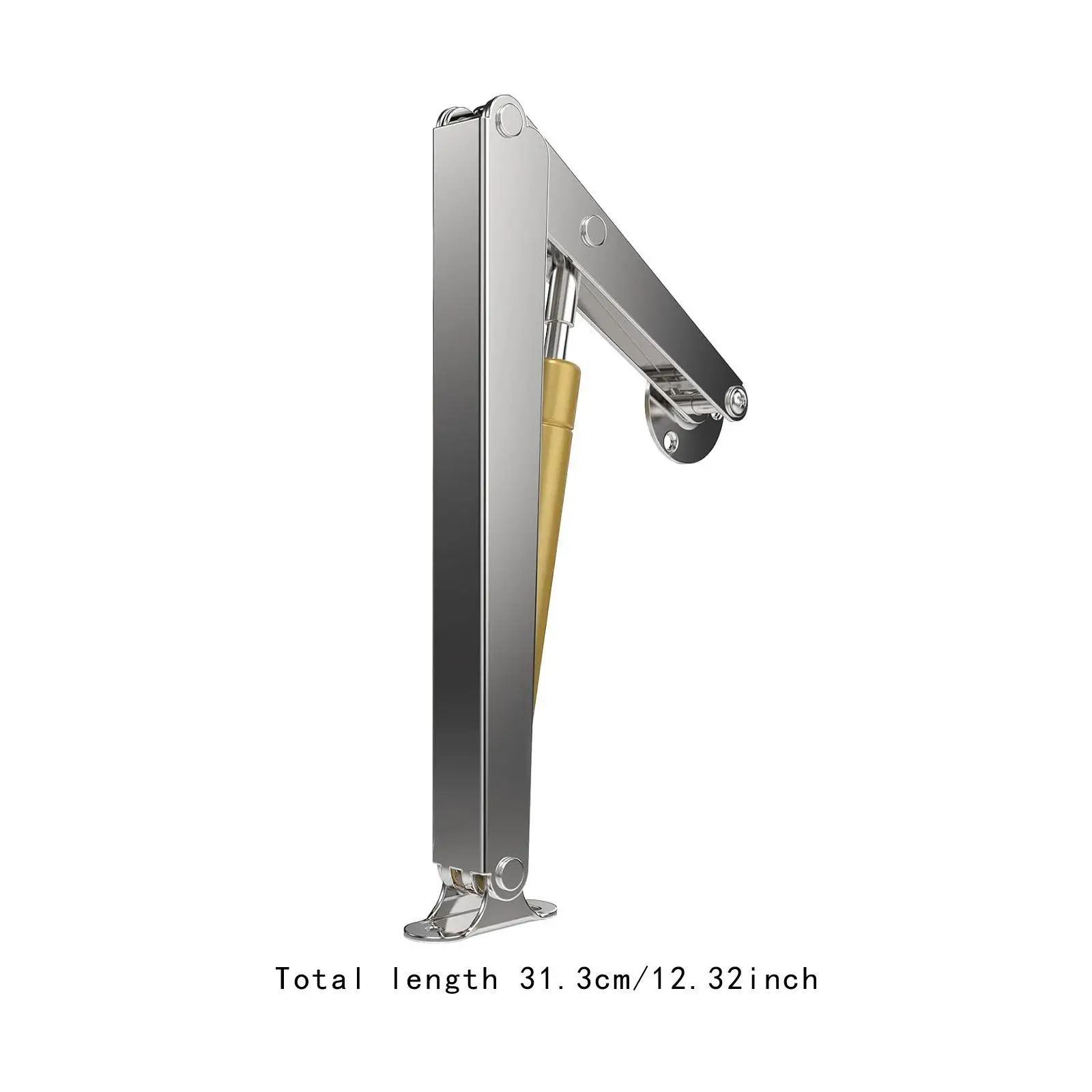 2x แก๊ส Struts ประตูตู้เฟอร์นิเจอร์สังกะสีอัลลอยด์ Trailer Lift บานพับ