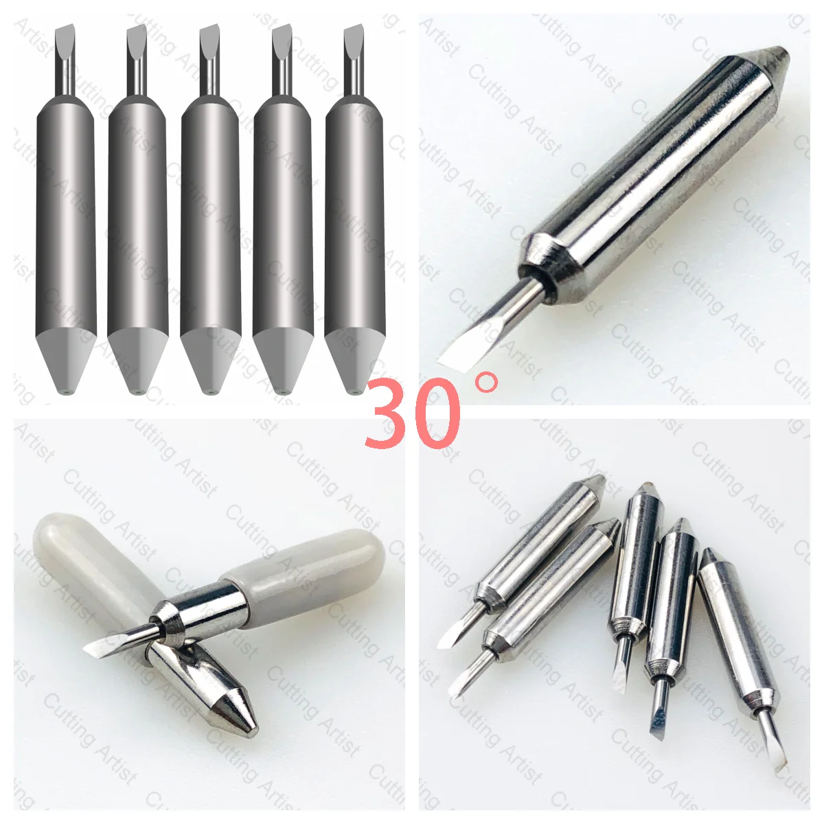 15pcs 30 45 60 Degree for Cricut Joy Blade Plotter and 1pc Holder