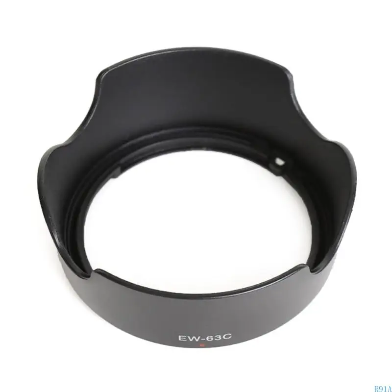 ef-s 18-55mm f/3.5-5.6 용 태양 그늘 커버 보호기를위한 R91A 가역 렌즈 후드 58mm 렌즈 교체 용입니다.