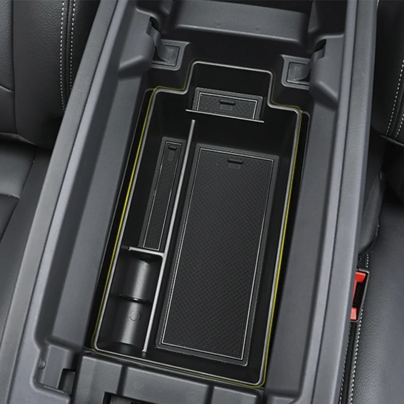 لنيسان X-Trail 2021 2022 2023 2024 وحدة التحكم المركزية للسيارة مسند الذراع صندوق تخزين أشتات الطبقات ترتيب صينية الملحقات الداخلية #4