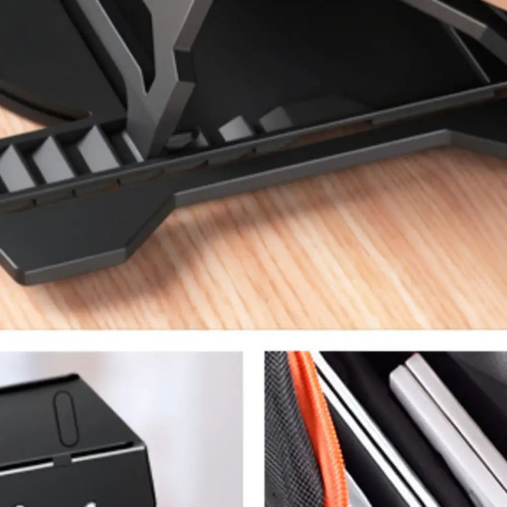 Foldable Aluminum Laptop Stand Portable Desktop Holder Cooling Base Rotating Mount For Notebook Tablet Computer