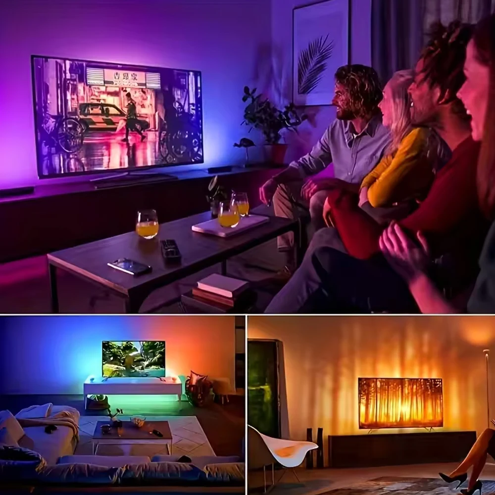 الذكية LED قطاع أضواء 5050 RGB بلوتوث APP التحكم عن بعد USB 5 فولت Led الشريط ديود شريط مرن مصباح عيد الميلاد غرفة ديكور