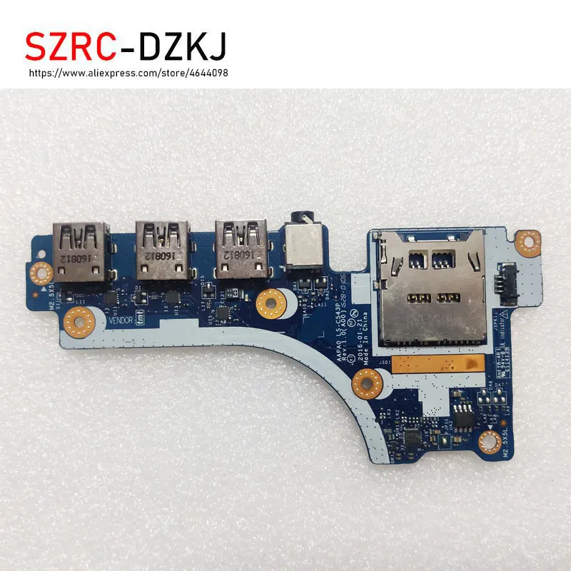 

Original For DELL 7510 USB Audio Card Reader Board Test Good Free Shipping CN-06GDMP 06GDMP 6GDMP LS-C543P