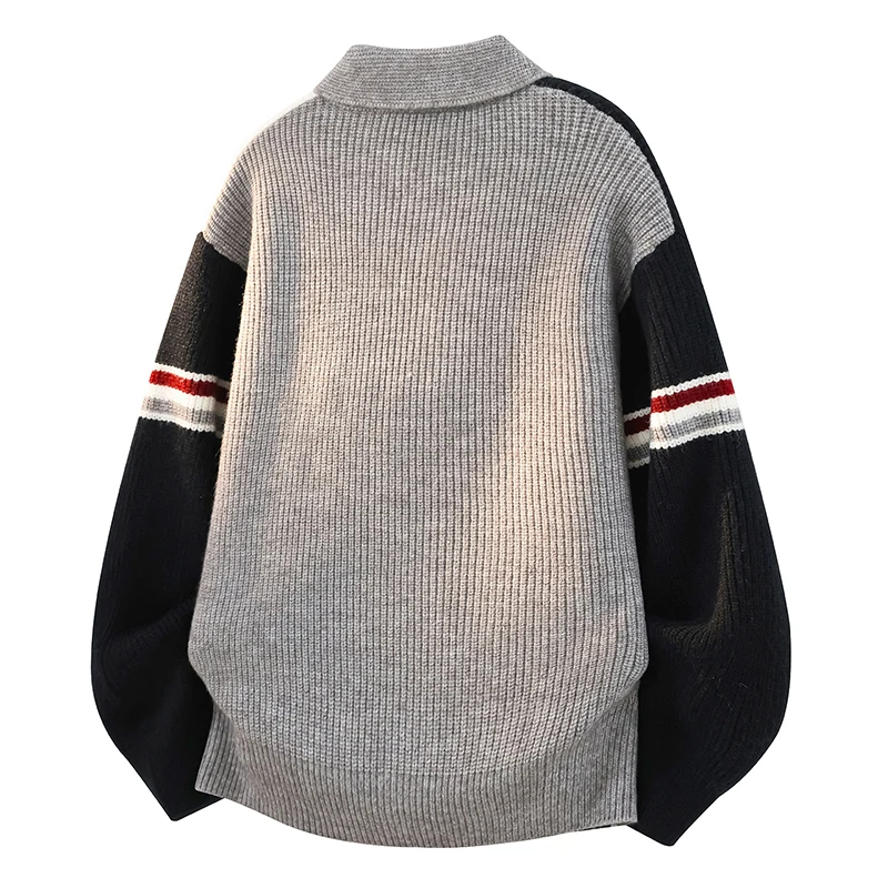Mens Cardigan Sweater Cable Knit Stand Collar Button Down Sweaters Long Sleeve Casual Cardigans, Chunky Fall Winter Outwear