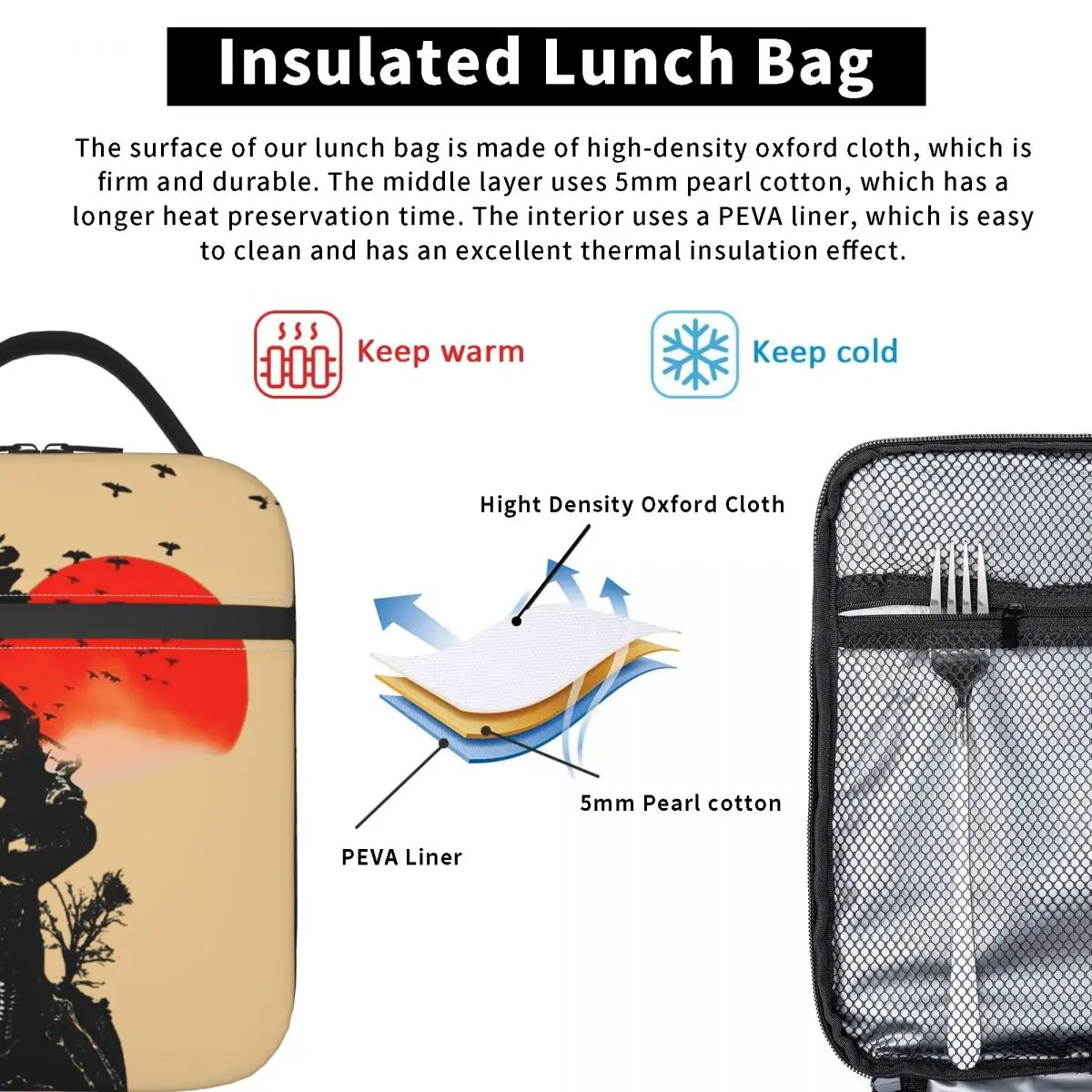 Hangovers Alans Human Tree For Men Women Insulated Lunch Bag for Women Children Portable Food Boxes Thermal Lunch Box Tote