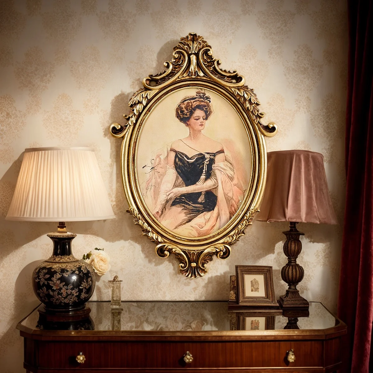 Elegant Resin Photo Frame for Family Displays