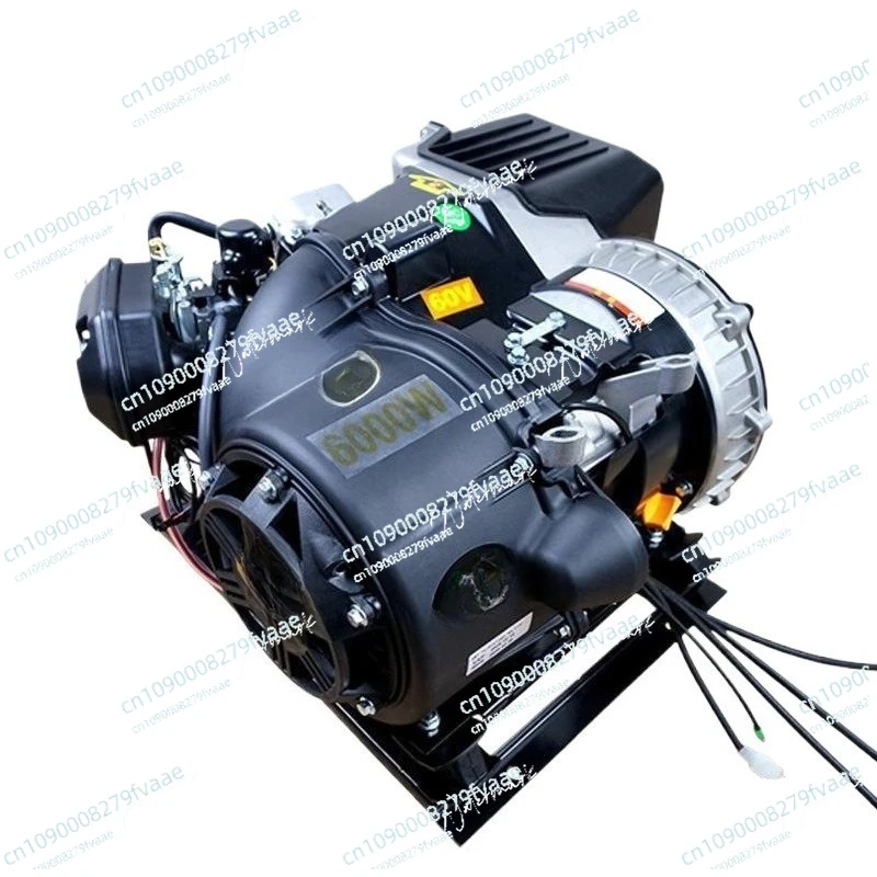 

Electric start 6KW dual cooling electric vehicle range extender 48V 60V 72V car generator silent frequency conversion