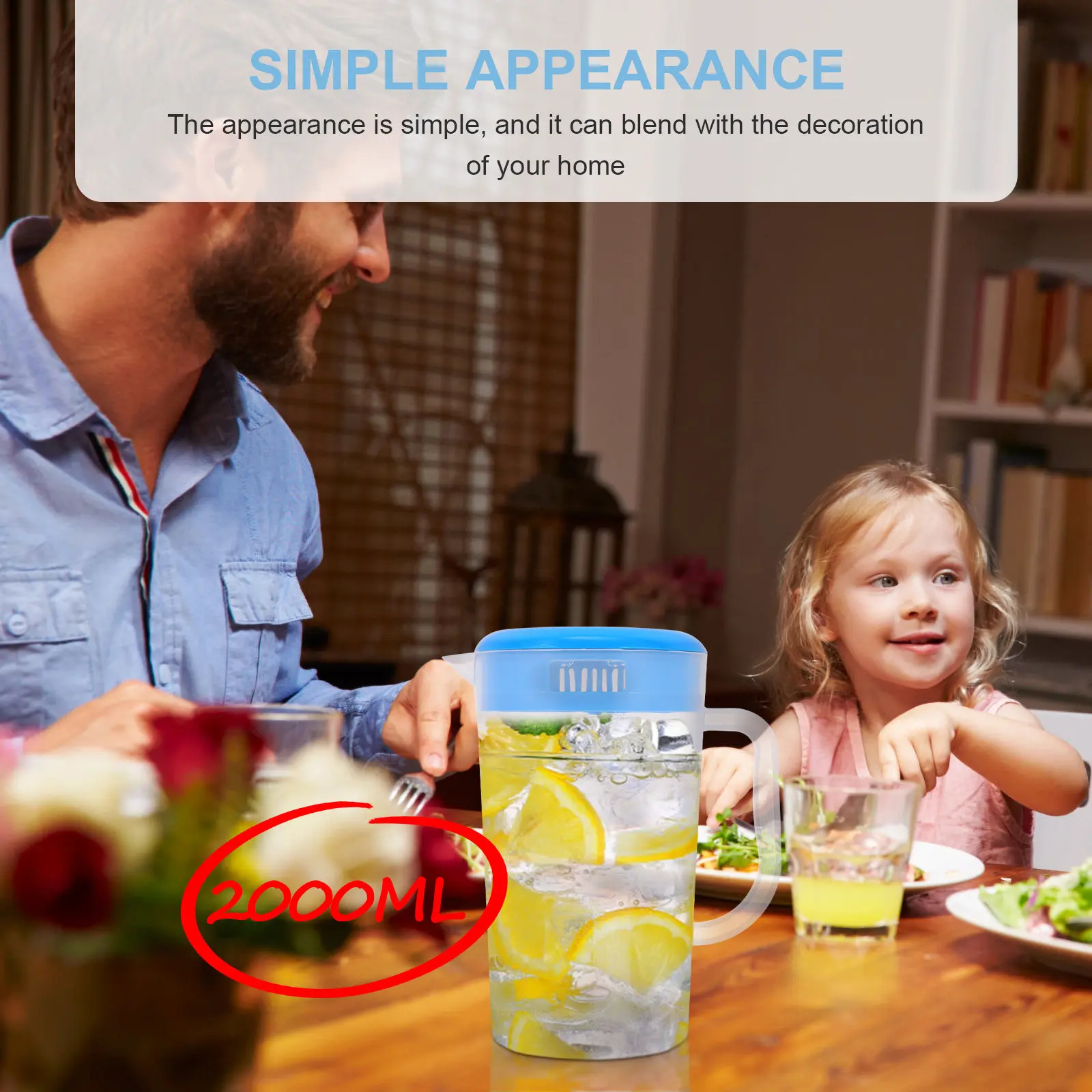 Superior Material Cold Water Pitcher Large Capacity Water Serving Jug Lemonade Stand Supplies Beverage Container Kitchen