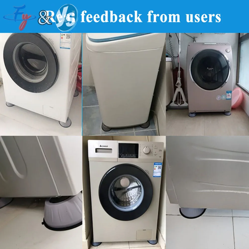 YS Non-Slip Shockproof Cushion Height Increasing Moisture-Proof Refrigerator Rubber Pad Pulsator Drum Universal Mat