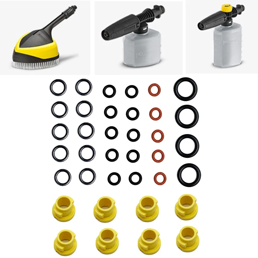 8 X Dysze + 29 X Zestaw uszczelek podkładek do Karcher K2 K3 K4 K5 K6 K7 Zestaw uszczelek podkładek ciśnieniowych 2.640-729.0