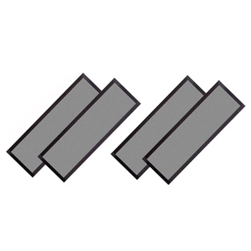 HHTL Floor Vent Covers Magnetic PVC Vent Mesh Cover, 4Pack Black Air Vent Screen Cover Floor Vent Cover