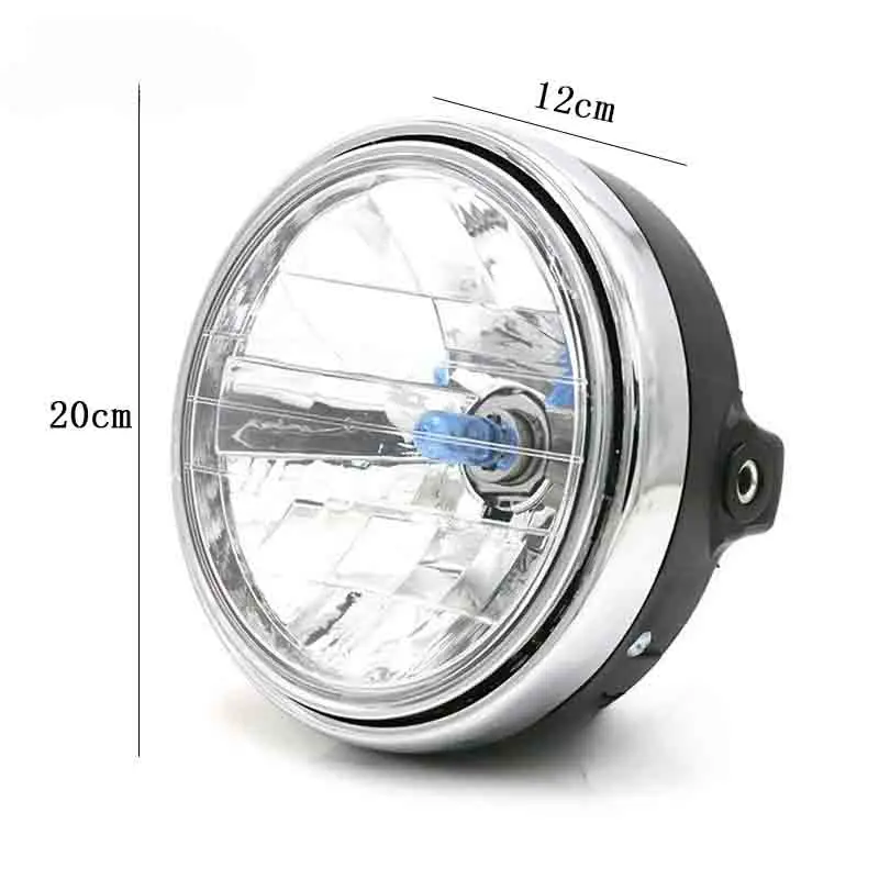 7” Round Halogen Headlight – Universal For Honda CB400, CB500, CB1300 & More – Clear Lens