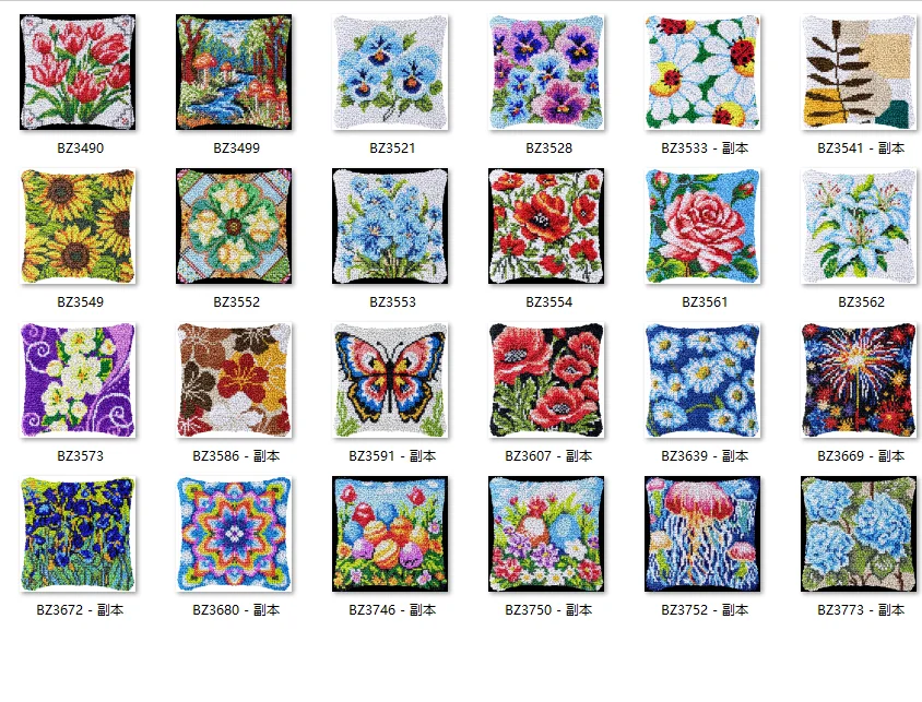 

Комплект крючков для защелки пчелы, ковер, печать на холсте ZD694, ручная деятельность Xaoppakket, ковер своими руками, вышивка, цветы ручной работы 1