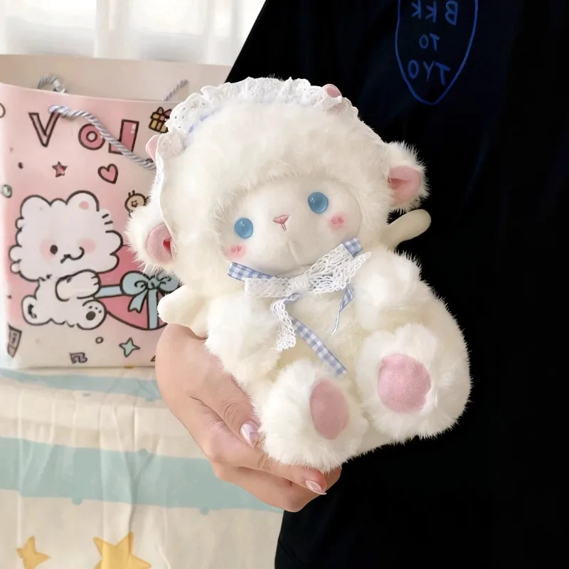 Morbido peluche di agnello angelo - Adorabile peluche per coccole e comfort |   Regalo lenitivo per il compleanno delle donne e delle ragazze