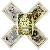 The Green Witch's Oracle Deck Cards A 50 English Visions Divination Edition Deck Borad Games Tarot For Party Playing