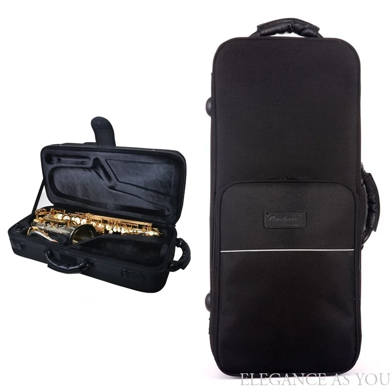 Shock absorption bE Alto Saxophone bag case shoulders strap SAX backpack bag portable flannel slip inner sach cover waterproof