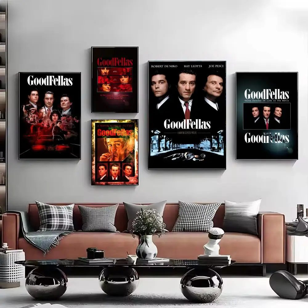 Gangster Crime Film Goodfellas Poster HD Wall Art Aesthetic Home Decor for Living Room Bedroom Café Office Stylish Gift
