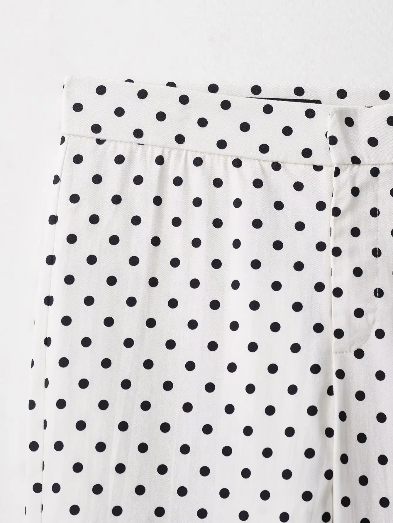 กางเกงขายาวทรงกระบอกลายจุดสำหรับผู้หญิง สไตล์เรโทร เอวสูง เหมาะสำหรับฤดูใบไม้ร่วง ใส่ลำลอง ไปเที่ยวทะเล หรือไปงานปาร์ตี้