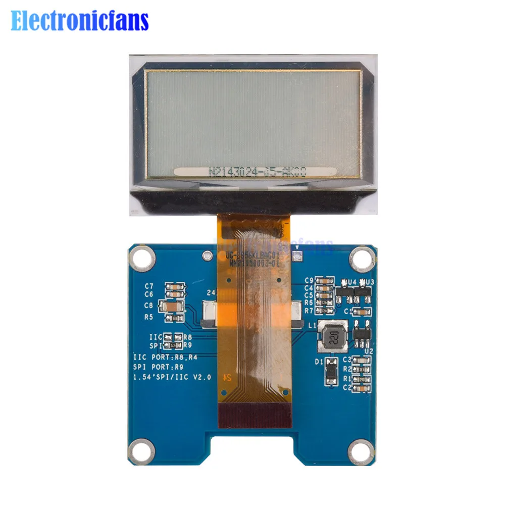1,51 Zoll Transparentes OLED-Display 3,3V 128*64 Auflösung 24-Pin SSD1309 mit 7-Pin SPI IIC-Schnittstelle LCD-Bildschirm-Adapterplatine – Detail 10