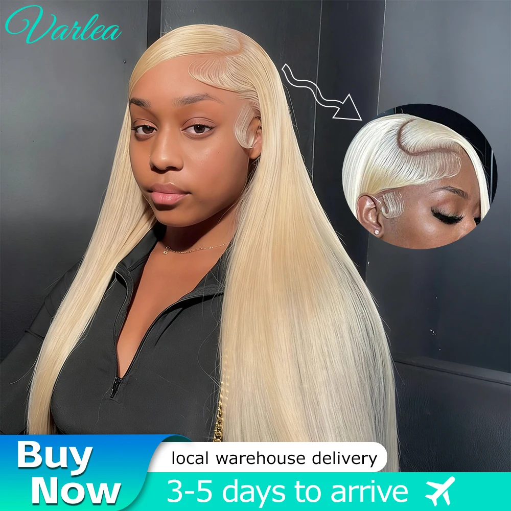 

13x6 HD Transparent Lace Front Wig 613 Straight Human Hair 38 Inch Pre Plucked Natural Hairline Lace Frontal Wig Human Hair Wigs