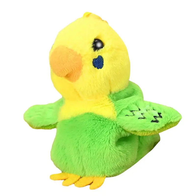 Brinquedo de pelúcia Cute Talking Parrot, Brinquedo interativo, Pet Eletrônico Musical e Gravável, Waving Wings, Presente infantil