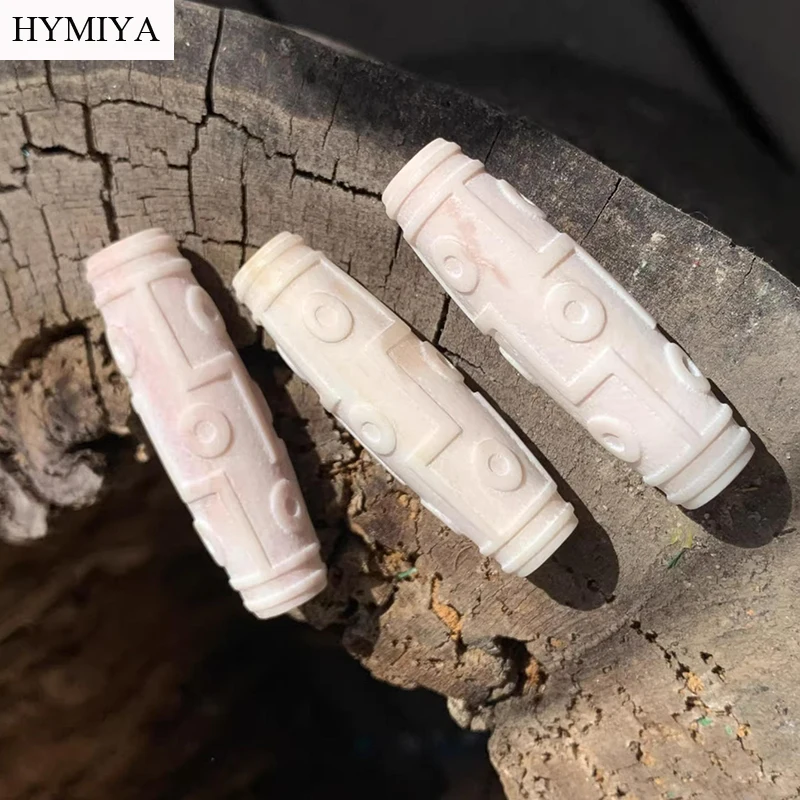 

Handcrafted Tibetan Canel Bone Nine Eyes DZI Beads Buddhist ZI Bead DIY Jewelry Findings