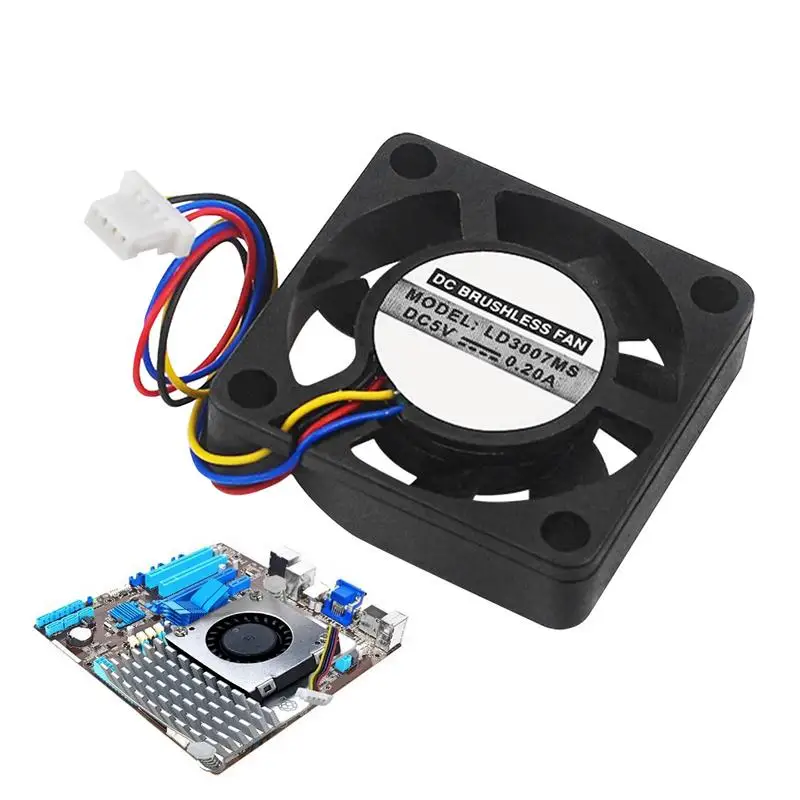 Cooler Fan For Berry 5 Accessories Berry 5 Heatsink Replacement Parts Cooling Fan 5V Black Support PWM Speed Adjustment Quiet