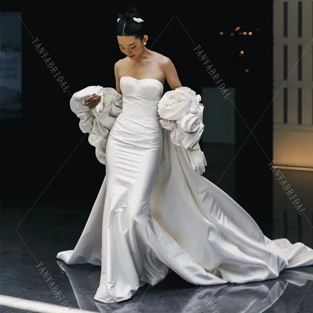 Romantic Unique 3D Flowers Brial Bolero With Long Train,Fashion Ivory Rose Wedding Cape,Ruffles Shawl Sleeves Bridal Wrap