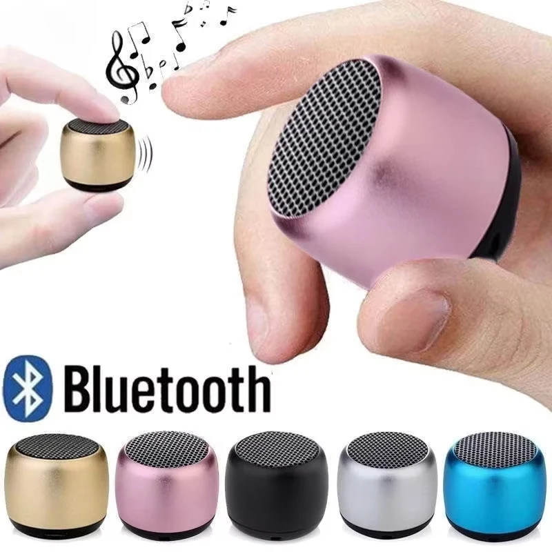 M1 Mini Bluetooth Speaker Portable Metal Wireless Loudspeaker USB Outdoor Subwoofer Music Player For Mobile Phone Computer Audio