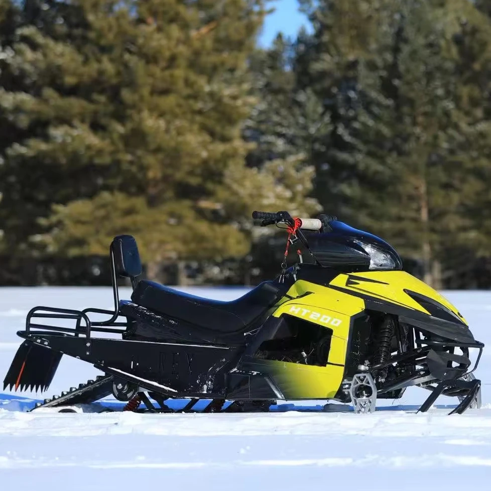 2025HTLD 150cc 200cc for Sale Adult Kids China Snowmobile 4 Wheel Mini Snowmobile