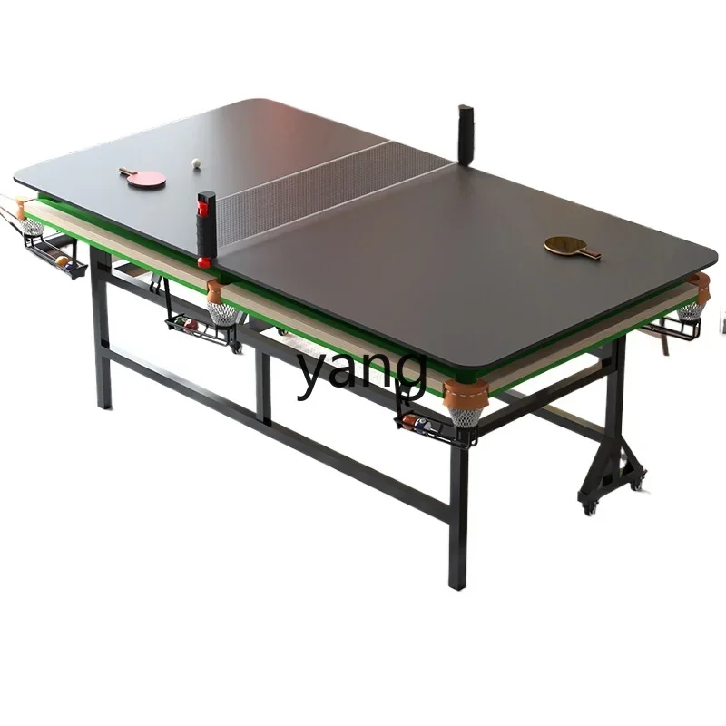 LH Table Tennis and Billiard Table 2-in-1 Home Practice Standard Vertical Foldable Model