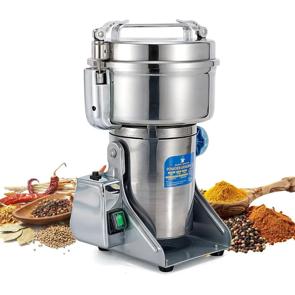

1000g Grain Mill, High Speed Electric Grinder, StainlSteel Dry Grinder hine or lour, Wheat, Nut, Corn, Rice, Pepper, Herbs, Coee