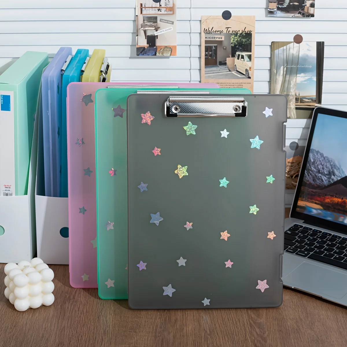 

Star Stickers A4 Folder for Office Documents, Designed for Students to Organize Test Papers and Study Supplies