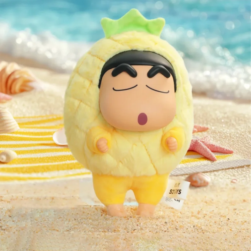 

New 52toys Blind Box Crayon Shin Chan Holiday Party Plush Pendant Vinyl Flocked Figure Collectible Toy For Home Decoration Gift