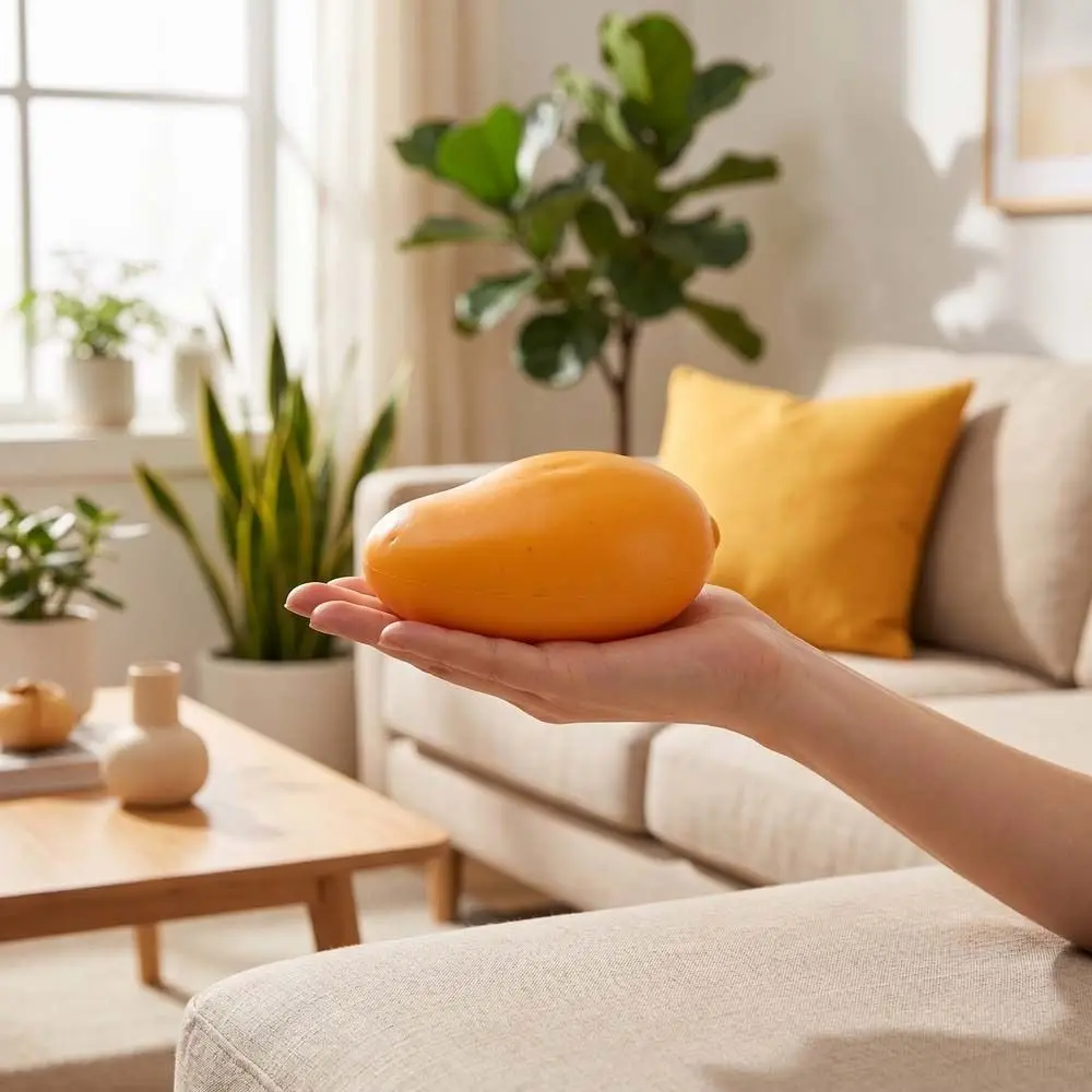 Creative Realistic Mango Squishy Super Soft 15cm Mango Squeeze Model Fast Rebound Simulation Fruit Pinch Office