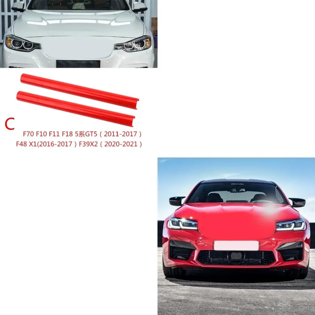 XA6H Pack of 2 Grille Insert Trims Enhancement Strips For F10 F48 G21 G01 G05 Sedan