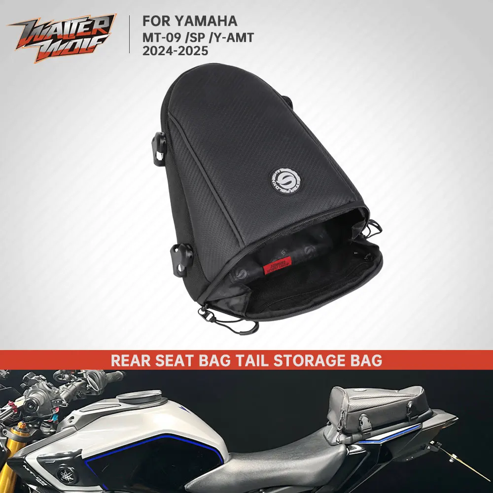 

Motorcycle 4L Rear Seat Bag for YAMAHA MT-09 MT09 SP MT 09 Y-AMT MT07 2024-2026 Luggage Storage Bag Tool Bag Tail Fender Bags