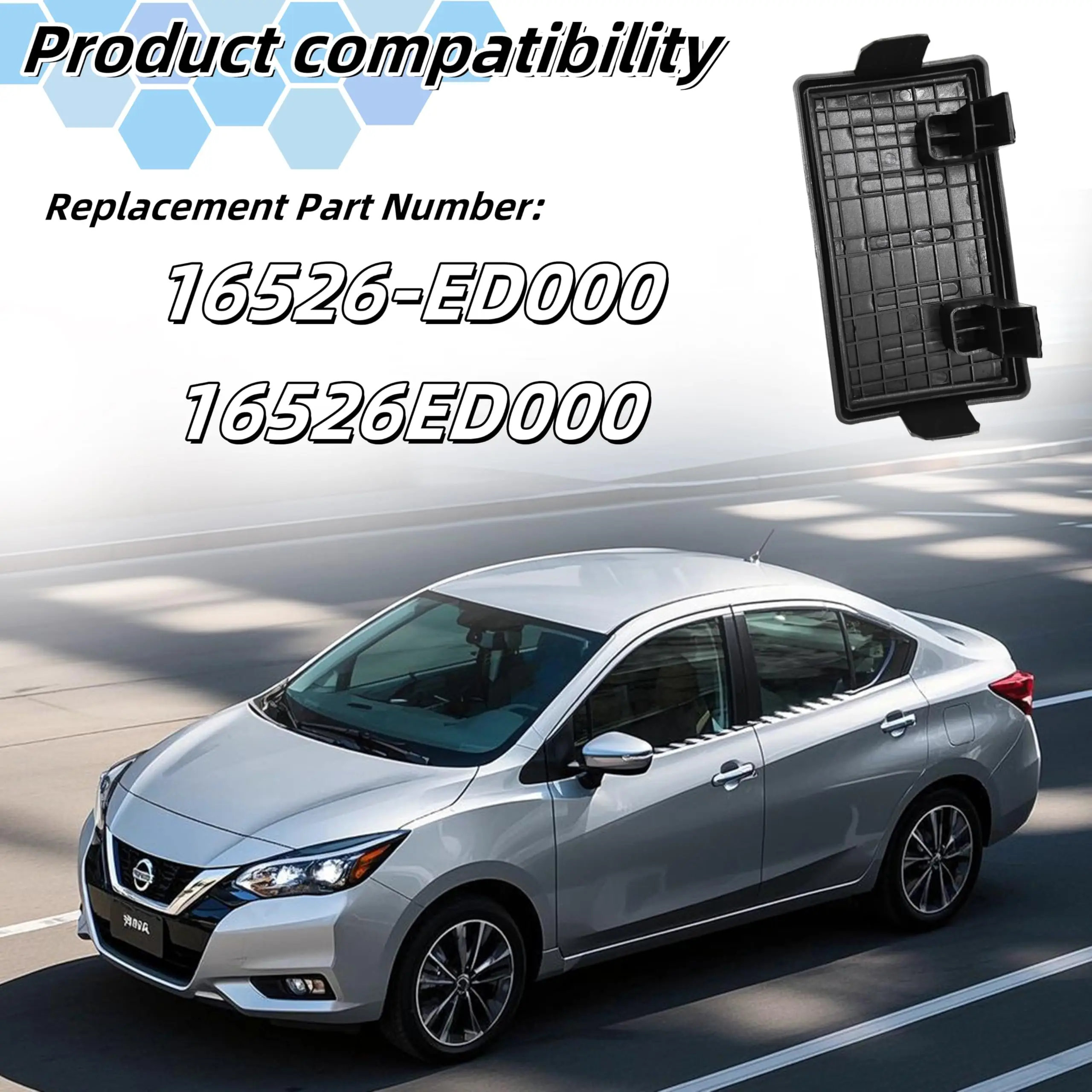 

3pcs For NISSAN Versa Cube TIIDA LIVINA GENISS 05-10 16526-ED000 Air Filter Box Plastic Cover Upper Cover Of Air Filter