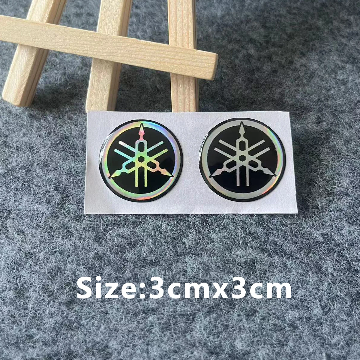For 3D Yamaha Sticker Laser Motorcycle Logo Decal image 5