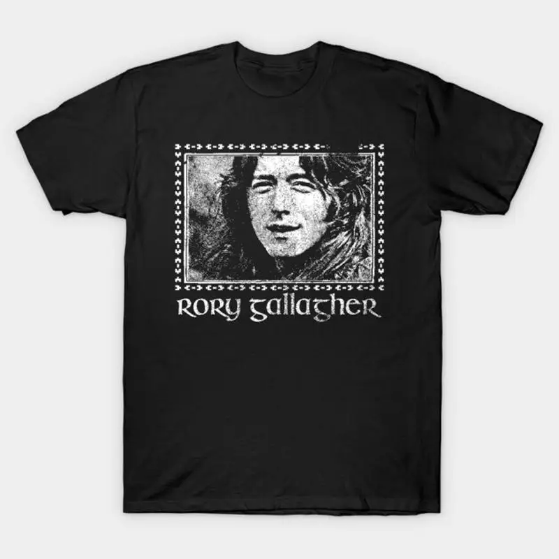 Rory Gallagher Faded Vintage Style Fan Design T-Shirt