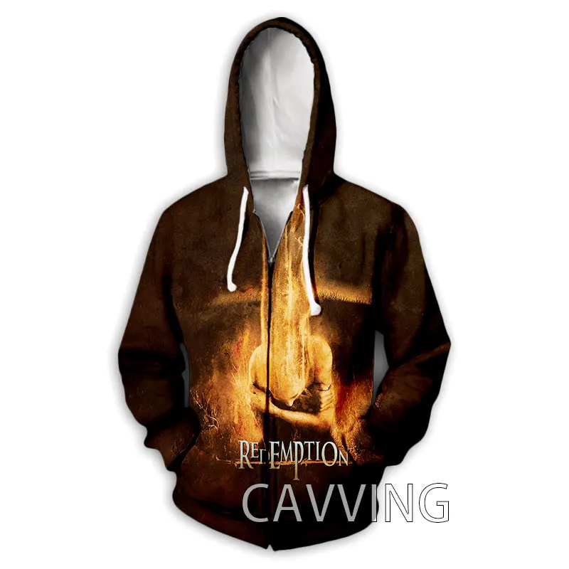 CAVVING 3D Printed  Redemption Band  Zipper Hoodies Zip Hooded Sweatshirt Harajuku Hoodie Sweatshirt for Men/women