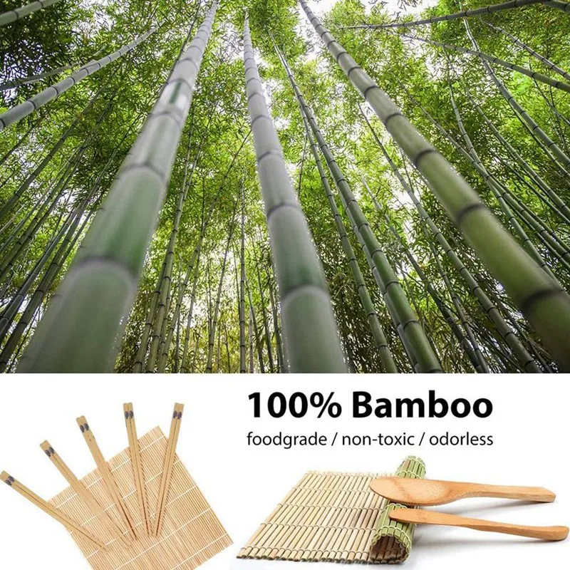 DIY Sushi Fazendo Kit, Iniciante Sushi Rolling Mat