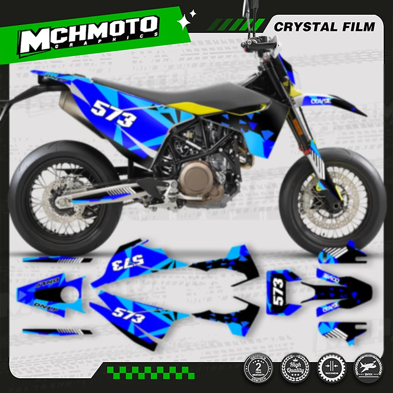 

MCHMFG для Husqvarna, наклейка 15-20 701 SUPERMOTO ENDURO 2015-2017 2018 2019 2020, набор наклеек с графикой на заказ команды 006